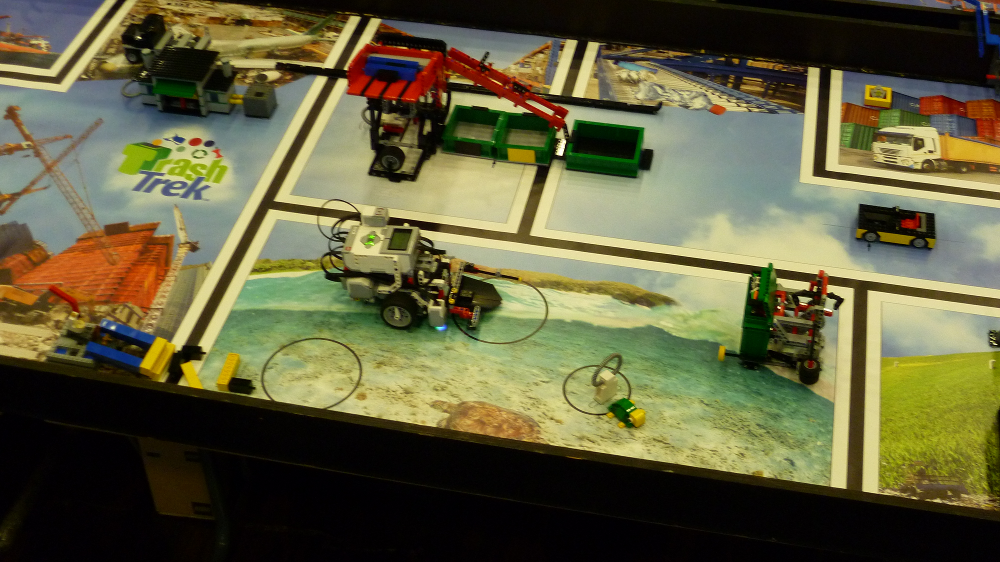 Unser Lego-Roboter Gottfried im Einsatz Unser Lego-Roboter